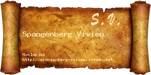 Spangenberg Vivien névjegykártya